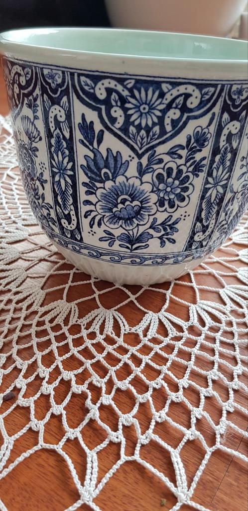 Vintage Petrus Regout Delfts Blauw Bloempot M78, Antiek en Kunst, Antiek | Keramiek en Aardewerk, Ophalen of Verzenden