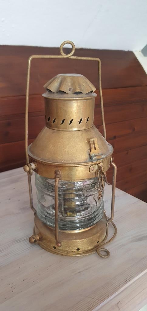 Orginele scheepslamp met brander., Ophalen of Verzenden