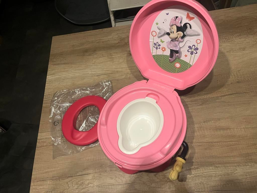 Super oefenpotje, met geluidje, 3 in 1,  Minnie Mouse - Roze, Ophalen of Verzenden, Gebruikt