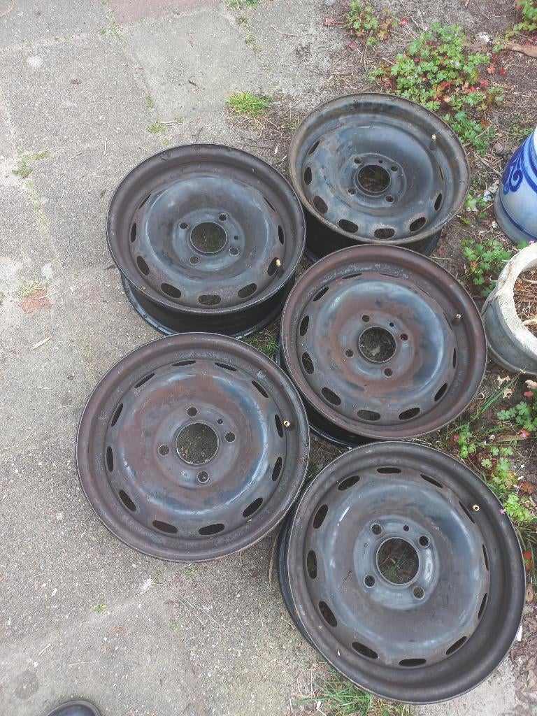 Velgen (5x) Peugeot 106, Auto-onderdelen, Banden en Velgen, Ophalen, Gebruikt, All Season, Velg(en)