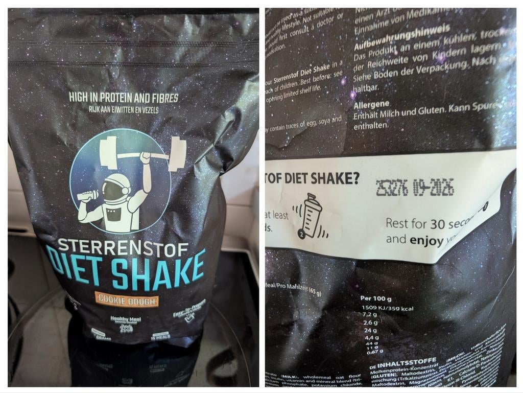 Sterrenstof diet shake coockie dough, Ophalen of Verzenden, Nieuw, Poeder of Drank