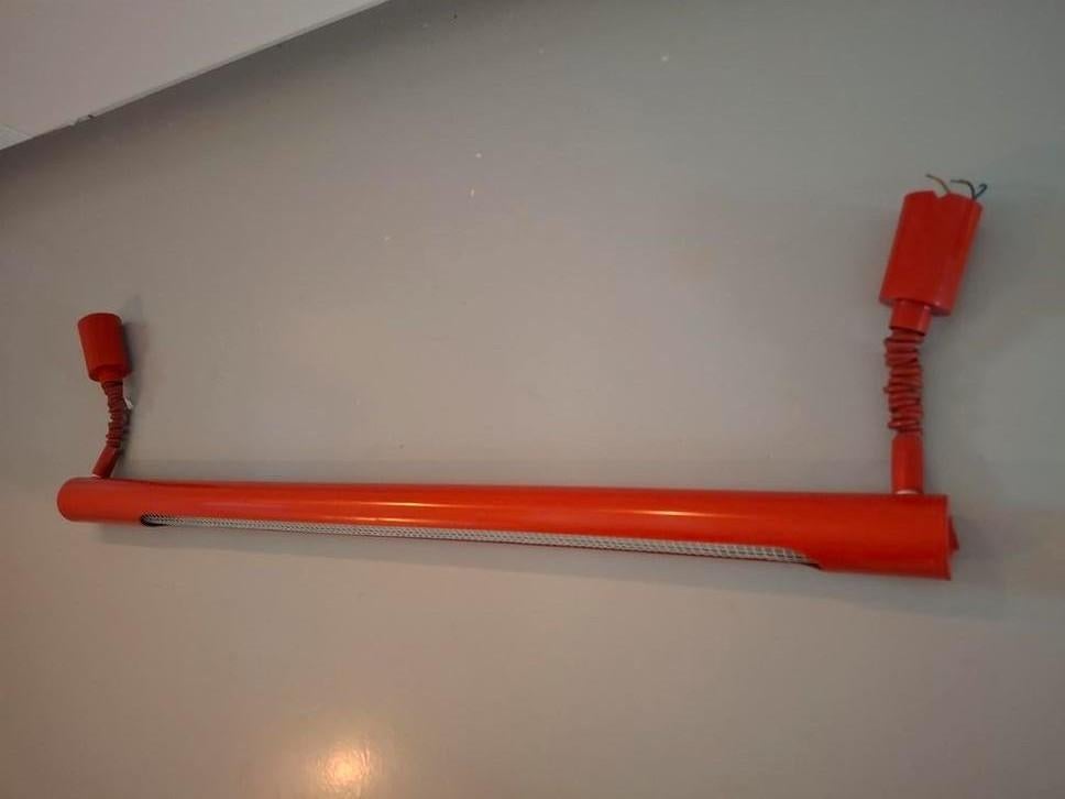 Retro Massive TL Tube Hanglamp Jaren 80- Industrieel Pop Art, Huis en Inrichting, Lampen | Hanglampen, Gebruikt, Minder dan 50 cm