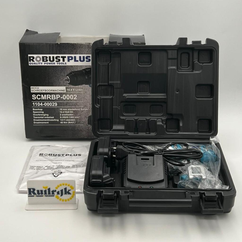 Robust Plus SCMRBP-0002 Accu Schroefboormachine - Nieuw, Doe-het-zelf en Verbouw, Gereedschap | Boormachines, Ruilrijk, Nieuw