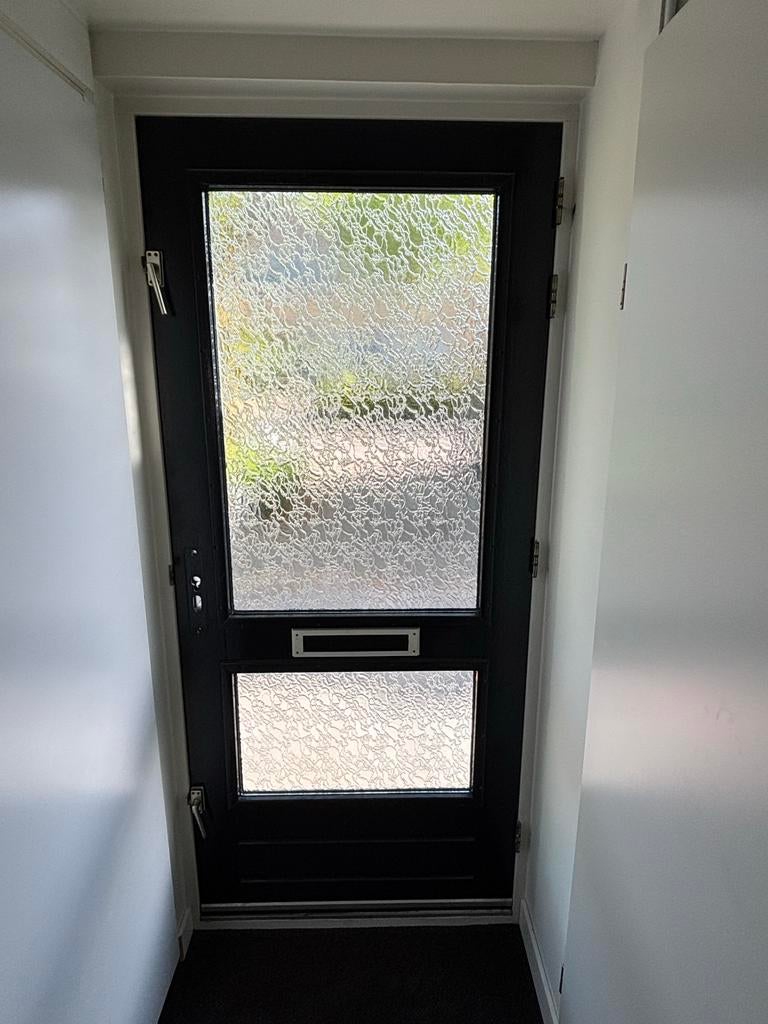 Voordeur 93x211,5 cm, 40mm dik, met glas, Ophalen, Gebruikt, 80 tot 100 cm, Buitendeur