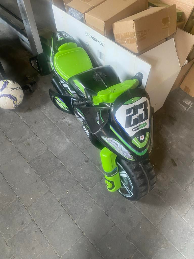 Kawasaki loopmotor groen/zwart, Ophalen, Zo goed als nieuw, Loopfiets