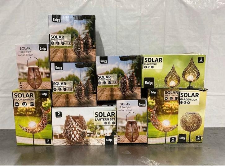 Tuinlamp solar, Tuin en Terras, Buitenverlichting, Nieuw, Staande lamp, Aluminium, Minder dan 50 watt, Zonne-energie, Led, Ophalen of Verzenden