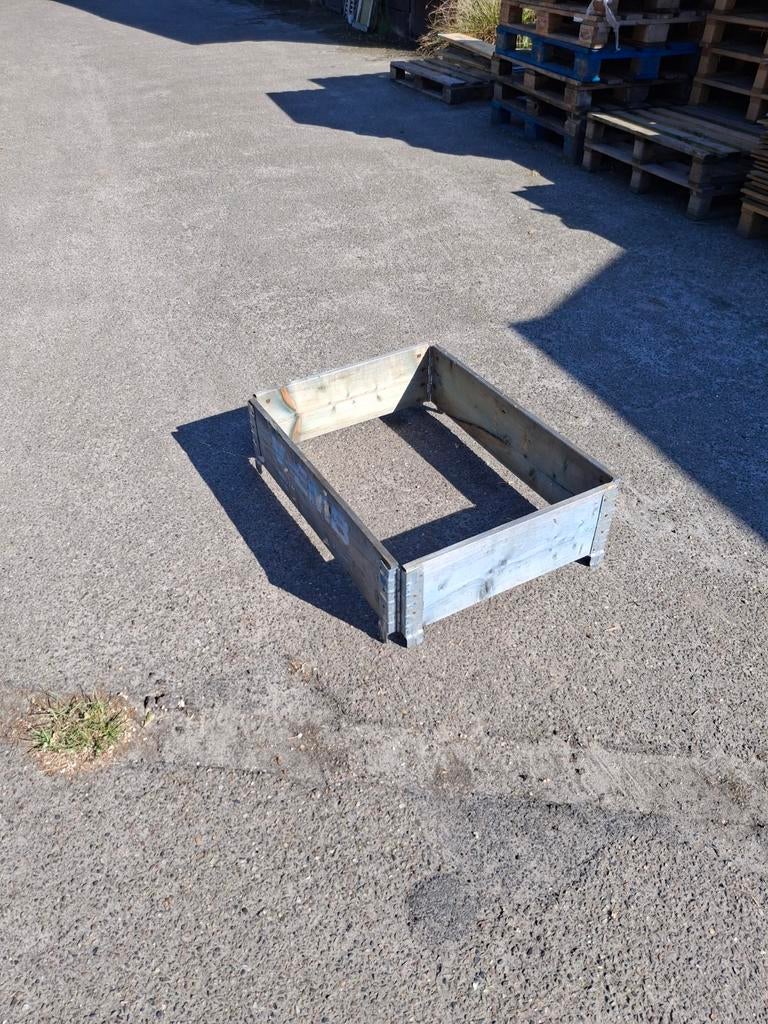 Moestuinbak palletrand 5 euro, Tuin en Terras, Bloembakken en Plantenbakken, Ophalen, Gebruikt, Minder dan 30 cm, 60 tot 100 cm