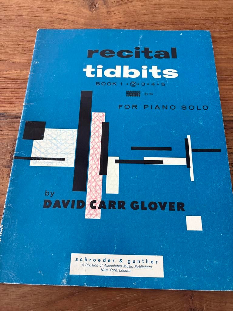 Recital Tidbits Piano Solo - David Carr Glover, Muziek en Instrumenten, Gebruikt, Klassiek, Ophalen of Verzenden, Artiest of Componist