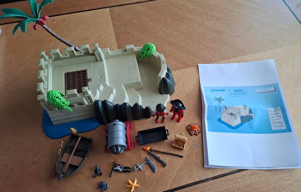 Playmobil 4007 Pirateneiland met schat en figuren, Ophalen of Verzenden