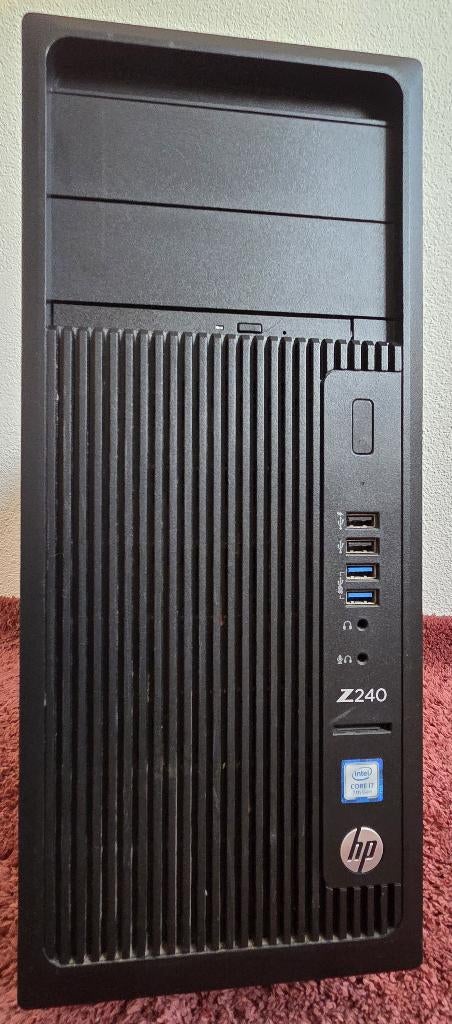 Snelle HP Z240 Tower met Krachtige i7 PC 16 Gb Ram 3 TB HDD, Computers en Software, Desktop Pc's, Met monitor, Refurbished, Ophalen of Verzenden