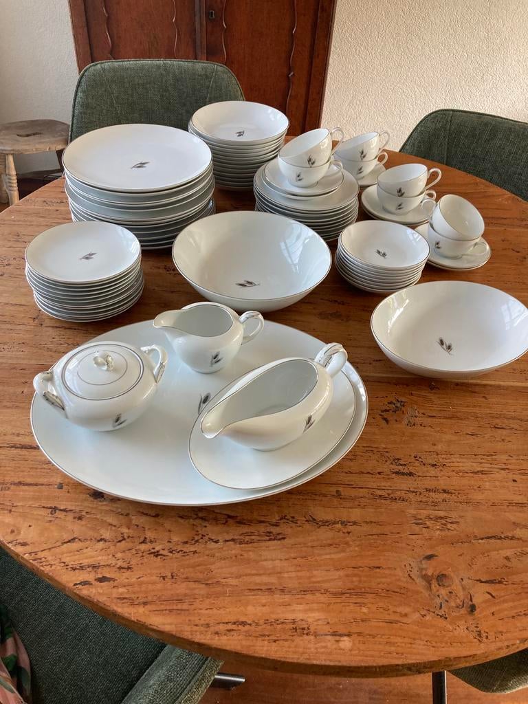 72-delig Fukagawa Arita servies, handgeschilderd, Japan, Antiek en Kunst, Antiek | Servies compleet, Ophalen