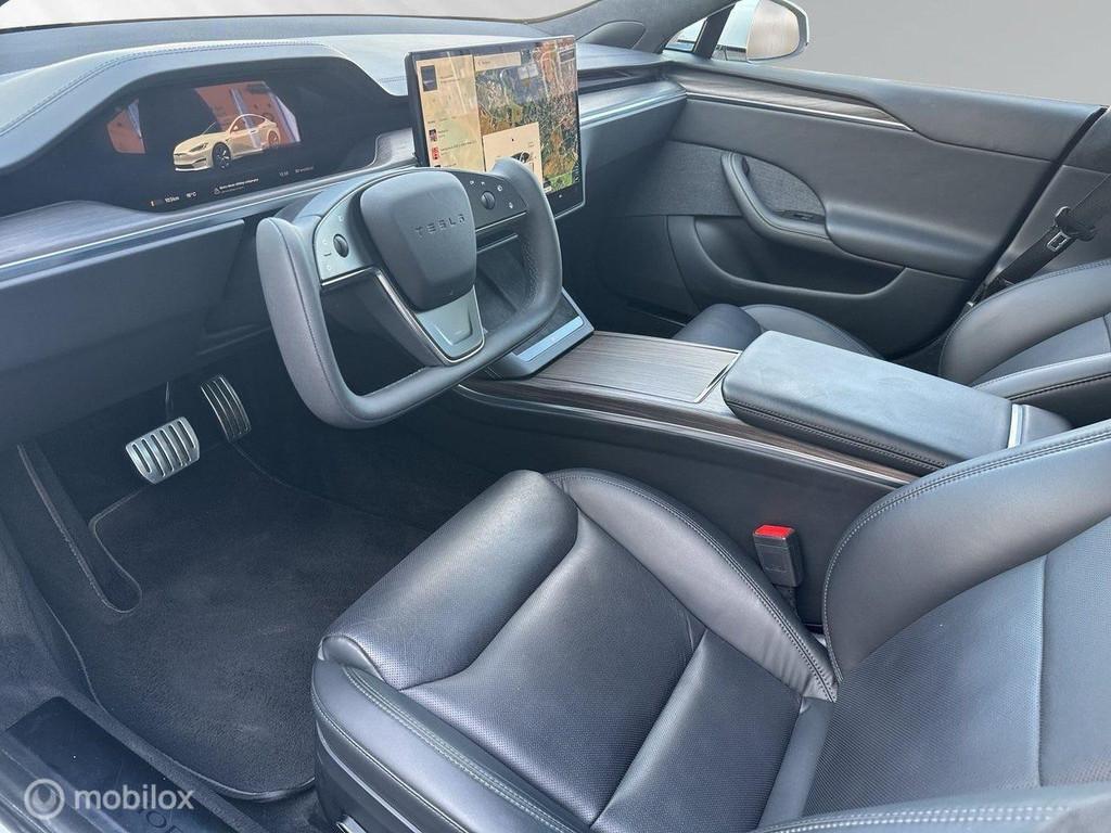 Tesla Model S Long Range HW4, 670pk, Yoke, trekhaak, Auto's, Tesla, Automaat, Gebruikt, 2069 kg, Model S