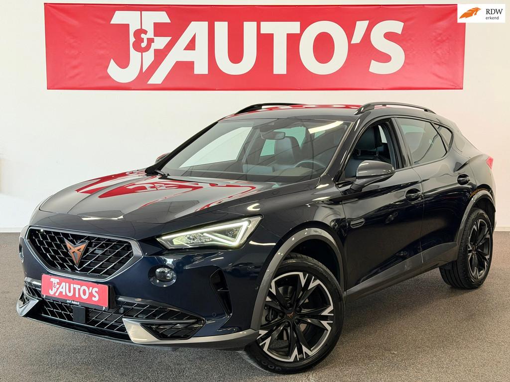 Cupra FORMENTOR 1.5 TSI NAVIGATIE|CAMERA|CRUISE|SFEER|ECC AI, Auto's, Cupra, 15 km/l, 4 cilinders, Blauw, Leder en Stof