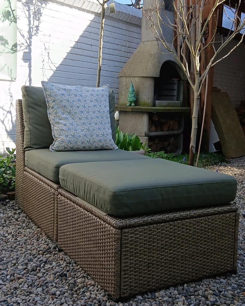 Luxe Coffee Loungebank _ Nature, (Nieuw), Tuin en Terras, Tuinsets en Loungesets, Ophalen, Bank, 2 zitplaatsen
