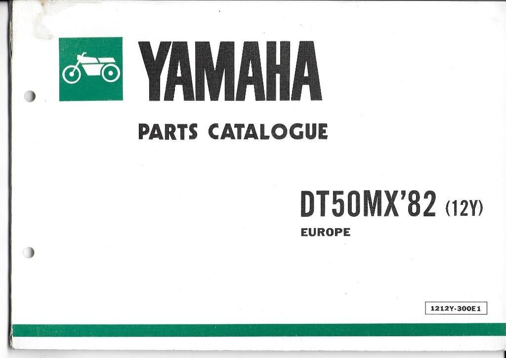Yamaha DT50 MX Europa Parts List (002v), Ophalen of Verzenden, Zo goed als nieuw