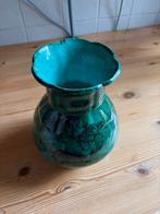 Unieke Eskaf  plateel Vaas model 851 hoog 23,5 cm, Ophalen