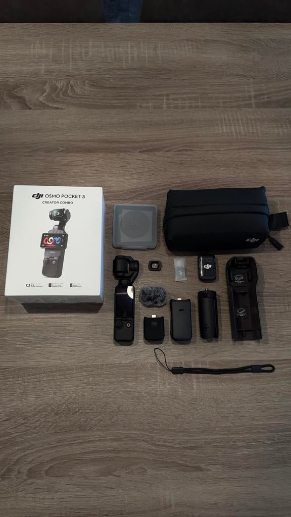 DJI Osmo Pocket 3 Creator Combo + ND Filter, Overige merken, Overige soorten, Zo goed als nieuw, Externe microfoon