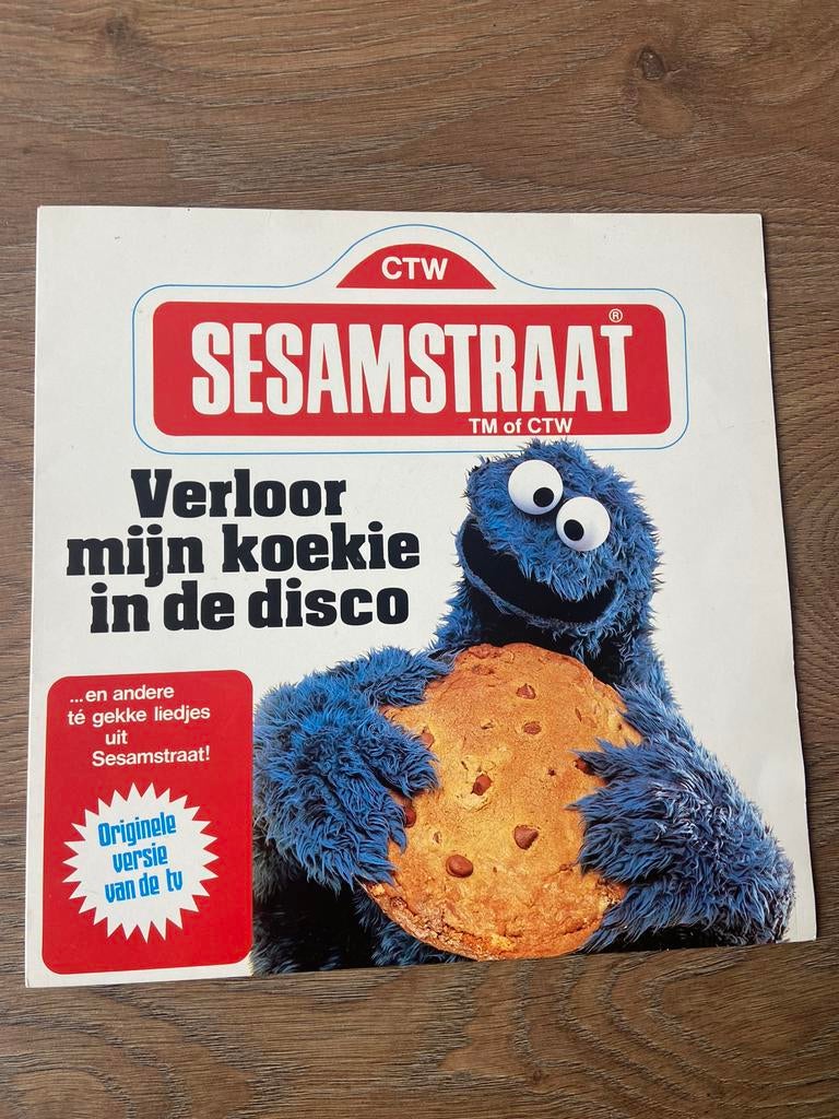 Vinyl lp sesamstraat Ik verloor mijn koekie in de disco, Cd's en Dvd's, Vinyl | Kinderen en Jeugd, Ophalen, Gebruikt, Verhaal of Sprookje