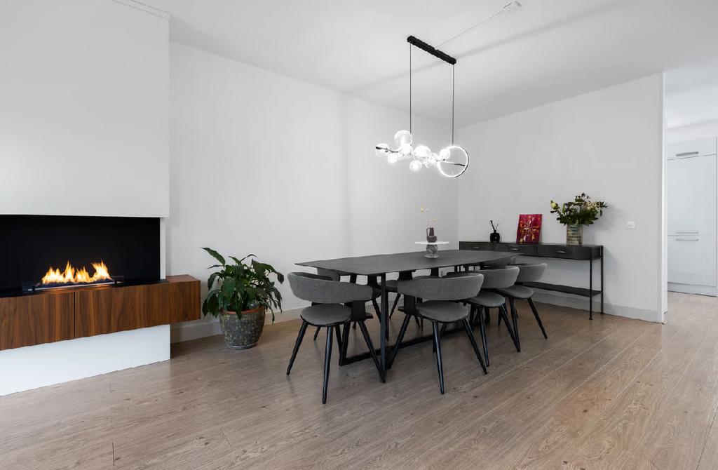 Kas20 keramiek eettafel (220x100) met 8 Kave Home stoelen, Ophalen, Overige materialen, 200 cm of meer, 50 tot 100 cm