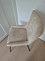 Beige stoel met zwarte poten, Ophalen of Verzenden, Zo goed als nieuw, Overige kleuren