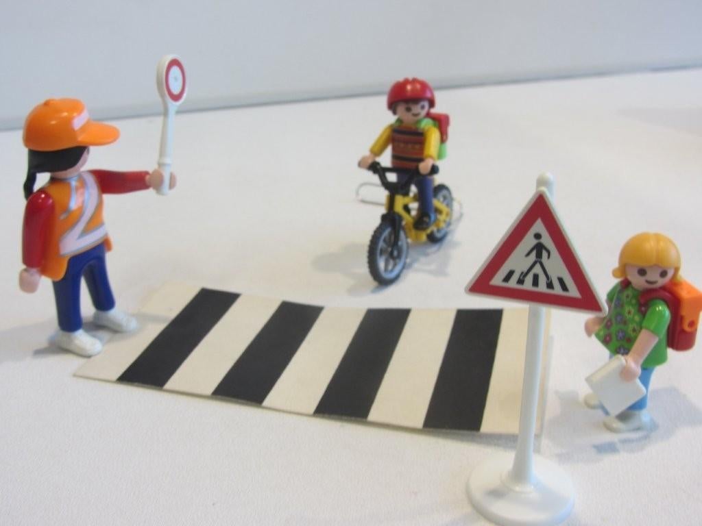 Playmobil Verkeersbegeleider klaarover met kinderen – 4328, Kinderen en Baby's, Speelgoed | Playmobil, Ophalen of Verzenden, Gebruikt
