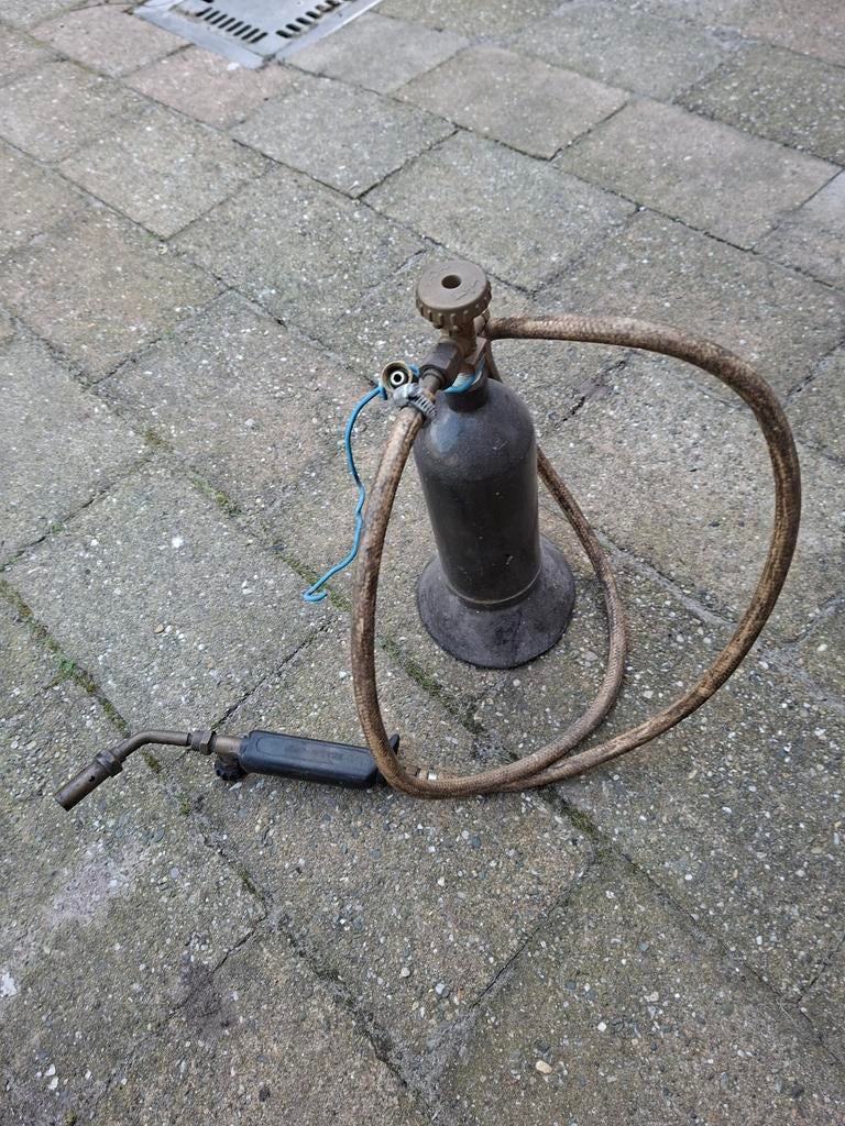 Karwei brander met vulnippel - Gebruikt, Doe-het-zelf en Verbouw, Gereedschap | Handgereedschap, Ophalen, Gebruikt