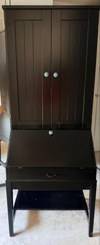 IKEA Secretaire Zwart - Compact en Functioneel Bureau, Huis en Inrichting, Kasten | Secretaires, Ophalen, Gebruikt