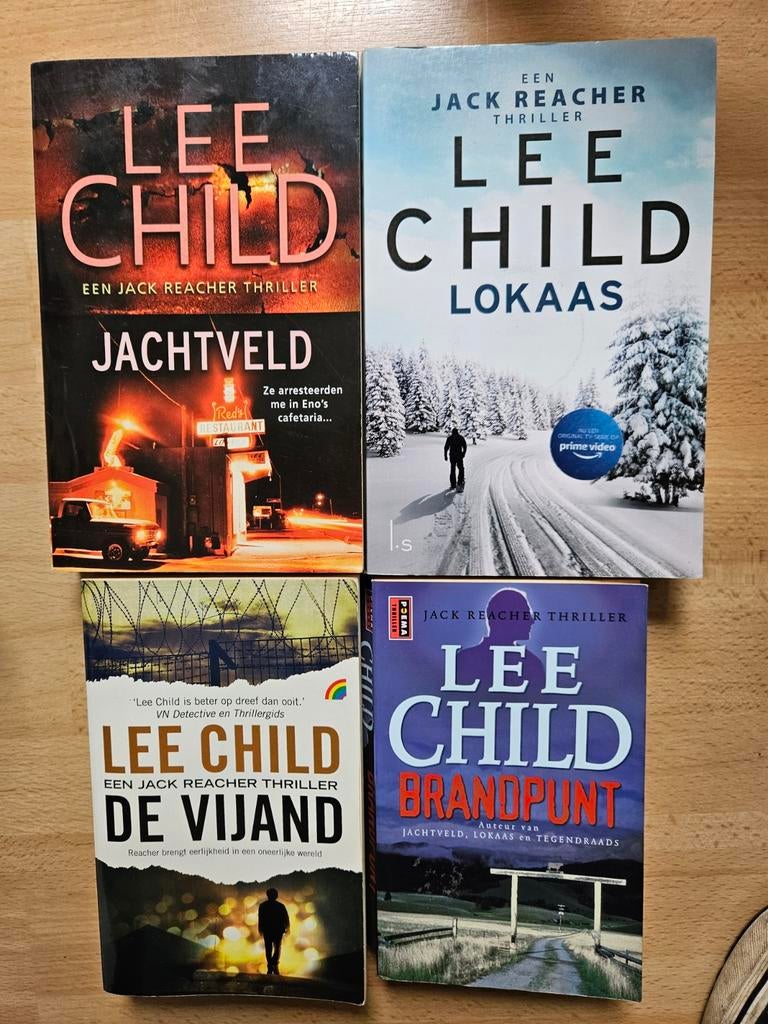 4x Lee Child , 4,99€ pst, Boeken, Ophalen of Verzenden, Zo goed als nieuw