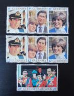 Guernsey 1981 Prins Charles Lady Diana Michel 225-231 pf, Verzenden, Postfris, Koningshuis