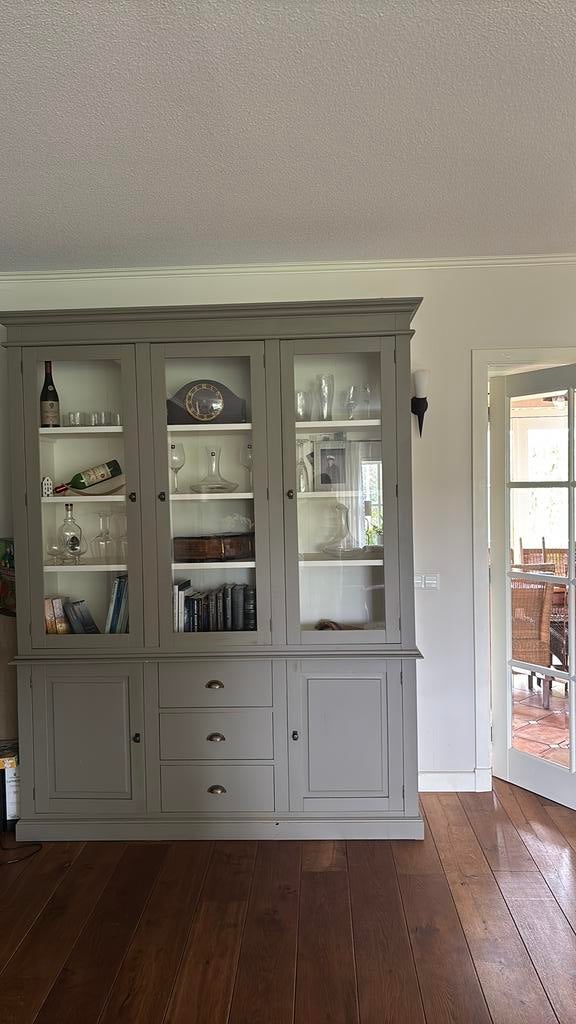 Grijze buffetkast, Ophalen, 200 cm of meer, 150 tot 200 cm, Zo goed als nieuw