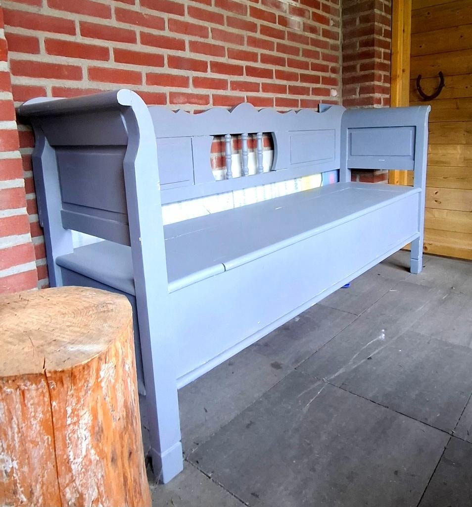 Houten klepbank, Huis en Inrichting, Ophalen, Gebruikt, Minder dan 75 cm, 150 tot 200 cm