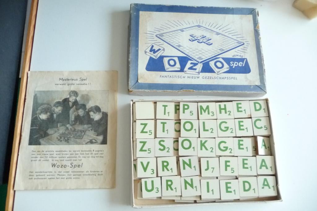 WOZO MYSTERIEUS SPEL VAN HOMAS 1950 NOG KOMPLEET EN GOED, Verzenden
