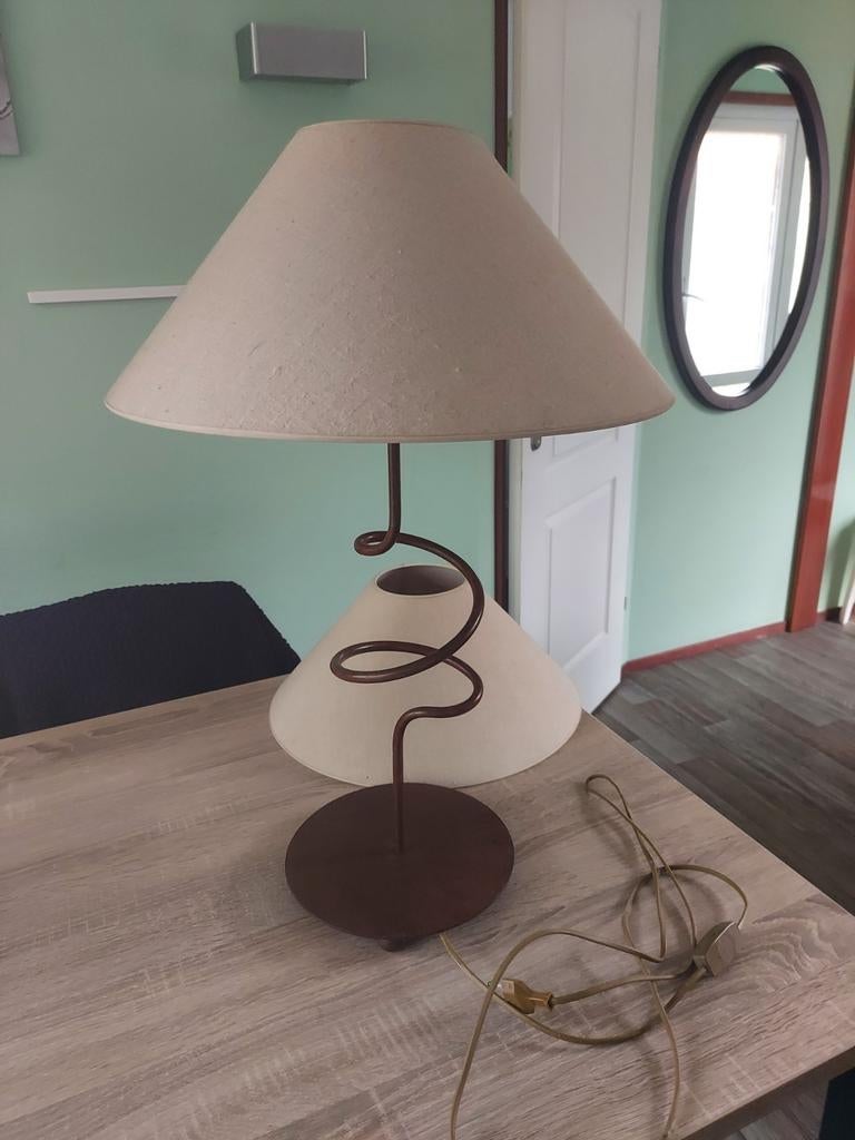 Stijlvolle schemerlamp, Ophalen, 50 tot 75 cm, Zo goed als nieuw, Metaal