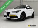 Alfa Romeo Stelvio 2.0 T AWD Sprint Panodak Leer Navi Carpla, Automaat, 1995 cc, Zwart, 4 cilinders