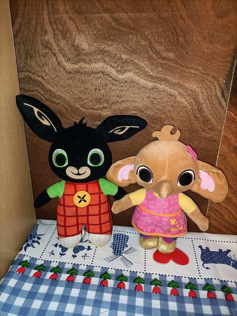 Bing knuffel 25 cm + Sully knuffel 20 cm groot, Ophalen of Verzenden, Zo goed als nieuw, Overige typen