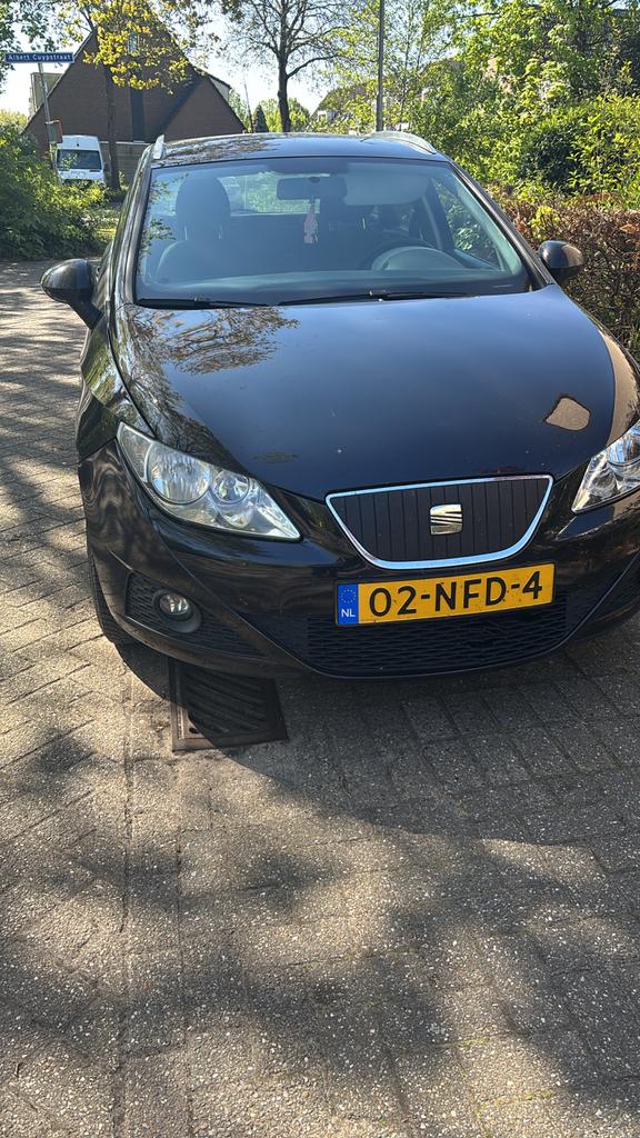 Seat Ibiza 1.2TDI 55KW Ecomotive ST 2010 Zwart, Auto's, Seat, Voorwielaandrijving, 74 pk, 1199 cc, Origineel Nederlands