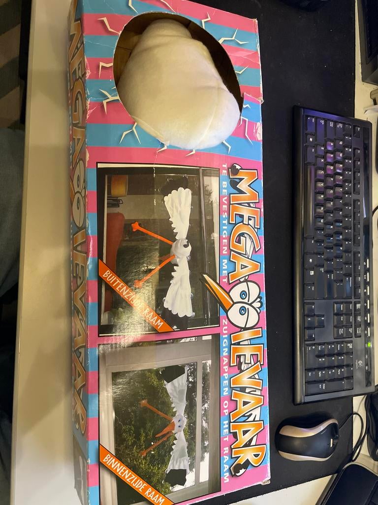 Mega Ooievaar voor op het raam - Geboorte aankondiging, Kinderen en Baby's, Kraamcadeaus en Geboorteborden, Ophalen of Verzenden