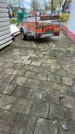 Gratis afhalen stoeptegels circa 80m2, Tuin en Terras, Tegels en Klinkers, Ophalen, Gebruikt, Beton, Terrastegels