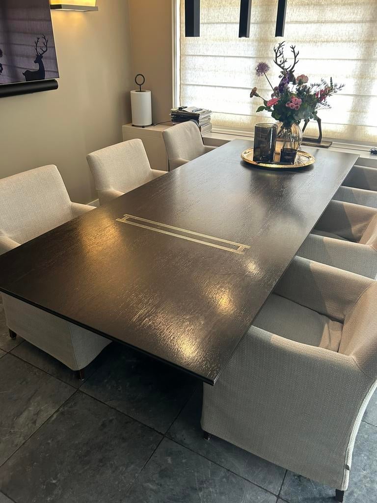 Eettafel Marcel Woltering, Huis en Inrichting, Tafels | Eettafels, Ophalen, Gebruikt, 200 cm of meer, 50 tot 100 cm