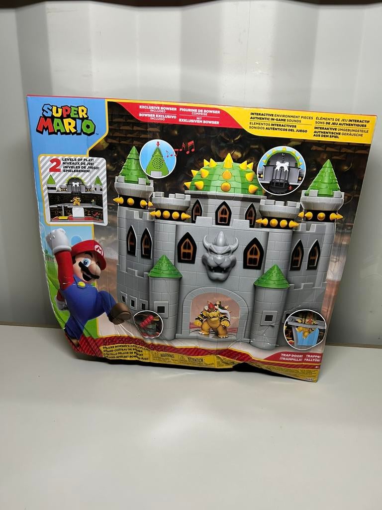 Super Mario Bowser Kasteel Speelset - Nieuw, ., Jongen of Meisje, Nieuw, Ophalen of Verzenden
