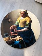 Melkmeisje canvas schilderij rond, Ophalen