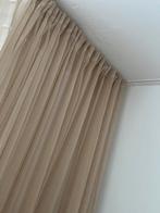 Modern  wave gordijnen, beige,, Huis en Inrichting, Stoffering | Gordijnen en Lamellen, Beige, Ophalen of Verzenden, Zo goed als nieuw