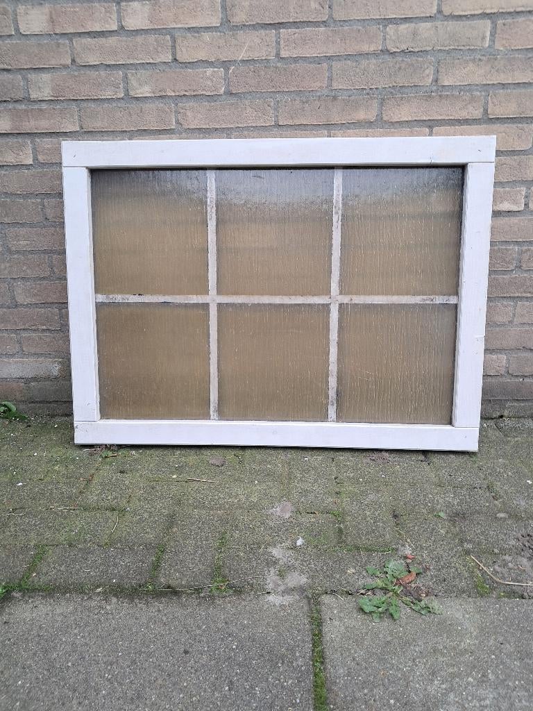 deur en ramen tuinhuisje  blokhut, Gebruikt, Blokhut, 2 ramen, Hout