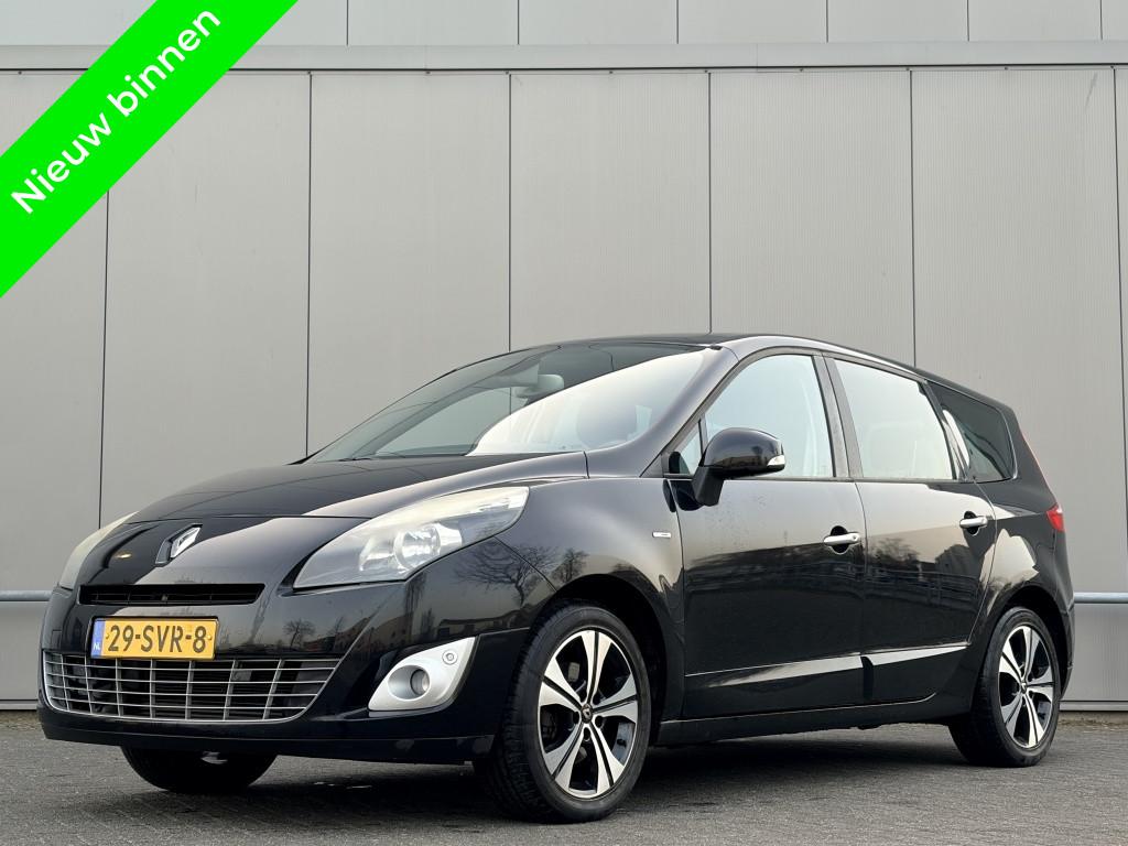 Renault Grand Scénic 1.4 TCe Bose - nap! - airco - cruise -, Gebruikt, Zwart, 4 cilinders, Leder en Stof