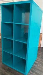 2 Kallax kasten, turquoise, gebruikt, Huis en Inrichting, Kasten | Overige, Ophalen, Gebruikt