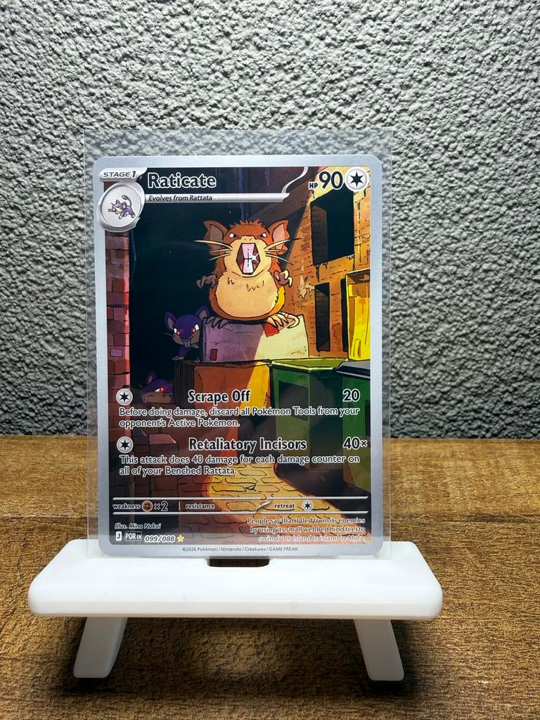 Raticate - 099/088 Perfect Order Pokémon Kaart NM+, Ophalen of Verzenden, Zo goed als nieuw, Losse kaart