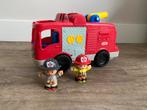 Little People Fisher Price brandweerauto, Ophalen, Zo goed als nieuw, Speelset