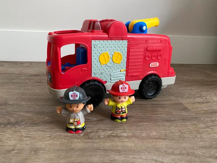 Little People Fisher Price brandweerauto, Kinderen en Baby's, Speelgoed | Fisher-Price, Zo goed als nieuw, Speelset, Ophalen
