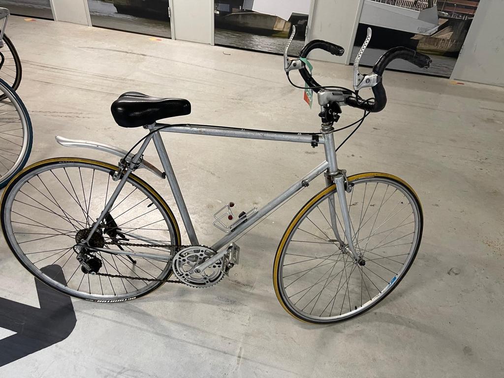 Zilverkleurige racefiets, 28 inch, Gebruikt, Heren, 53 tot 57 cm