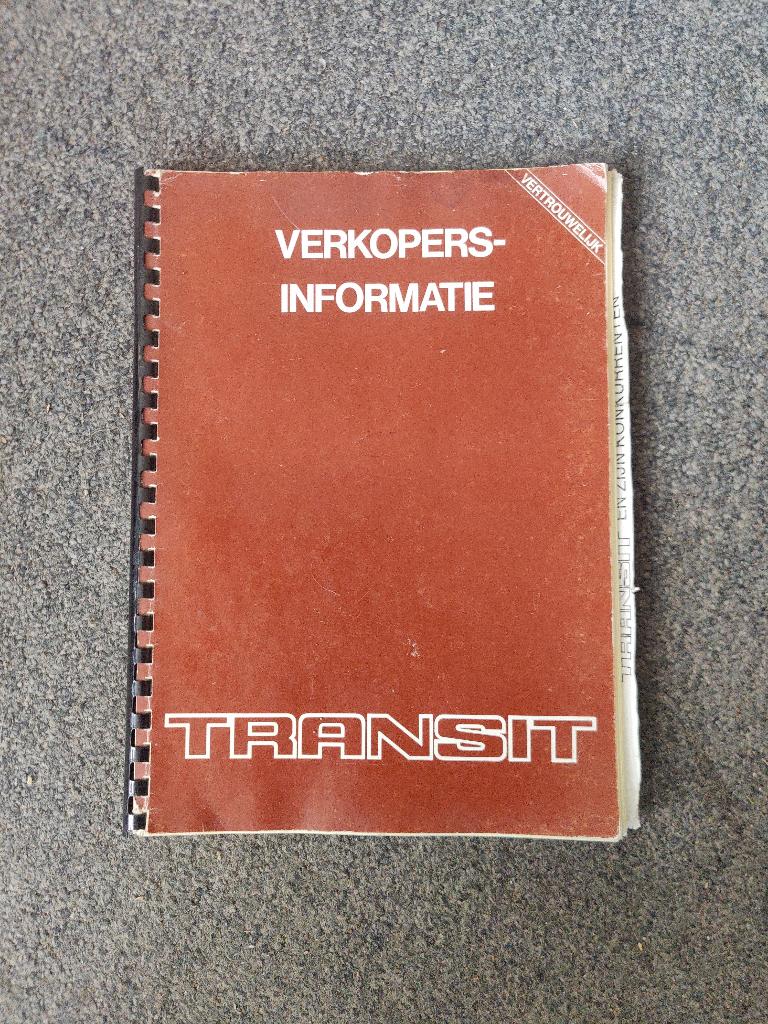 Ford Transit oldtimer verkoop folder, Ophalen of Verzenden, Gelezen, Ford